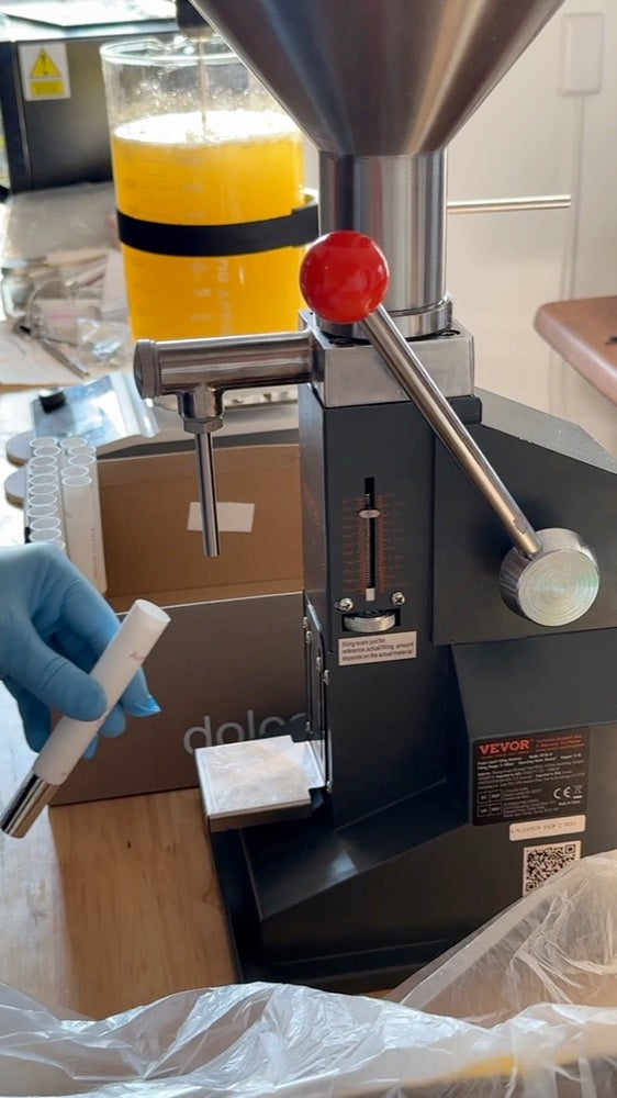 A filling machine at work