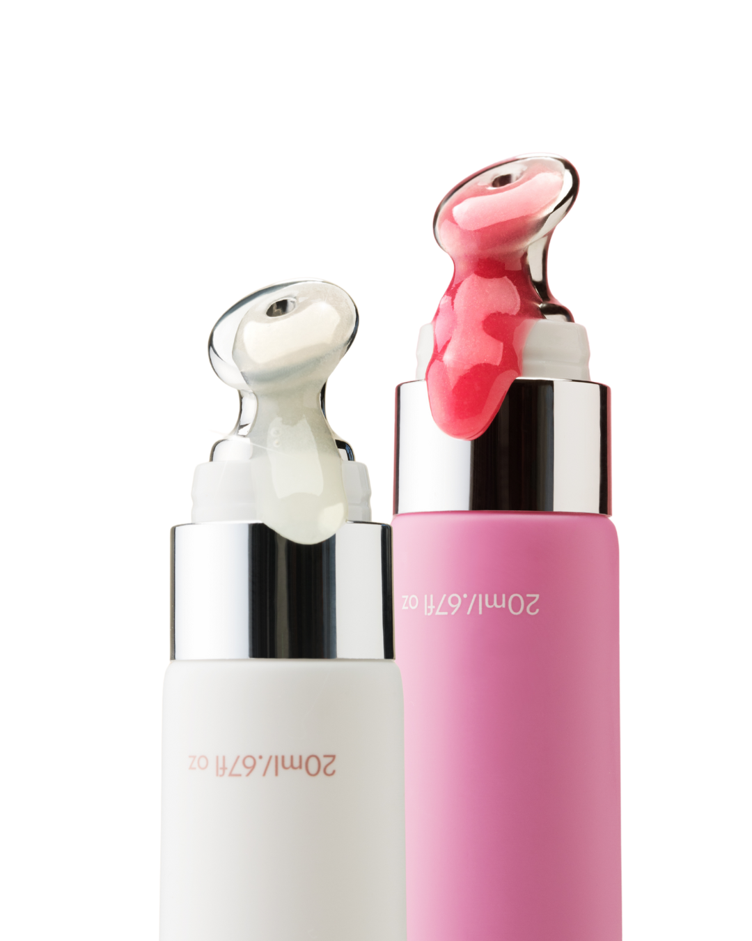 Vanilla and Rose lip balms side by side