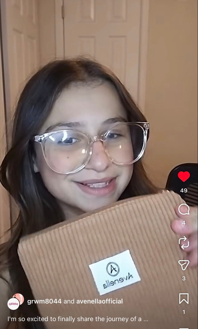 Janae with her Avenella lip balms